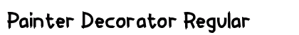 Painter Decorator Regular (OpenType) Font Preview Painter Decorator Regular (OpenType) Font Preview