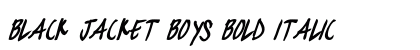 black jacket boys Bold Italic preview