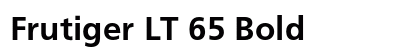 Frutiger LT 65 Bold Font Preview