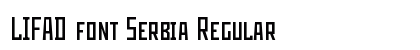 LIFAD font Serbia Regular