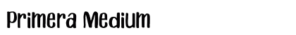 Primera Medium Font Preview
