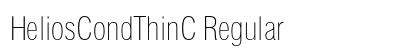 HeliosCondThinC Regular Font Preview