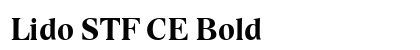 Lido STF CE Bold Font Preview