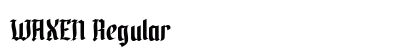 WAXEN Regular (OpenType) Font Preview