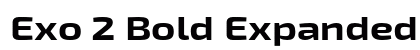 Exo 2 Bold Expanded preview