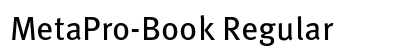 MetaPro-Book Regular