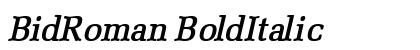 BidRoman BoldItalic preview