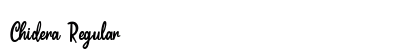 Chidera Regular Font Preview
