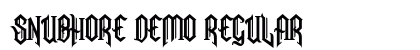 Snubhore Demo Regular preview Snubhore Demo Regular preview