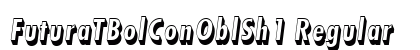 FuturaTBolConOblSh1 Regular Font Preview