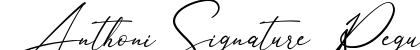 Anthoni Signature Regular preview Anthoni Signature Regular preview