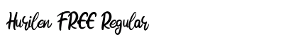 Hurilen FREE Regular Font Preview