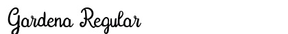 Gardena Regular Font Preview