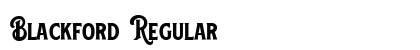 Blackford Regular Font Blackford Regular Font Preview