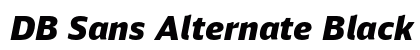 DB Sans Alternate Black Italic preview