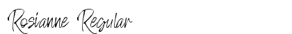 Rosianne Regular Font Preview