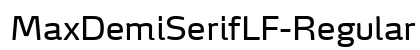 MaxDemiSerifLF- Regular preview