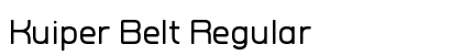 Kuiper Belt Regular Font Preview