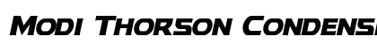 Modi Thorson Condensed Italic Condensed Italic preview