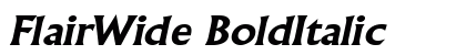 FlairWide BoldItalic preview