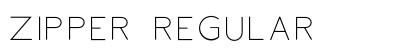 Zipper Regular Font Preview