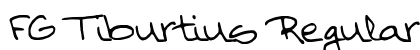 FG Tiburtius Regular Font Preview