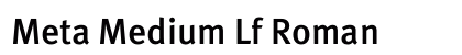 Meta Medium Lf Roman Preview