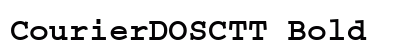 CourierDOSCTT Bold Font Preview