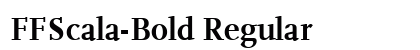 FFScala-Bold Regular Font Preview