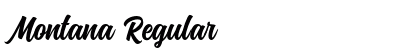 Montana Regular Font Montana Regular Font Preview