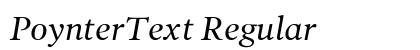 PoynterText Regular preview PoynterText Regular preview