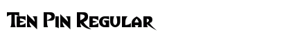 Ten Pin Regular Font Preview