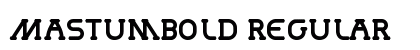 MastumBold Regular Font Preview