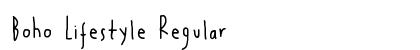 Boho Lifestyle Regular Font Preview