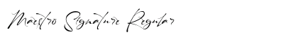 Maestro Signature Regular Font Preview