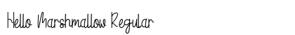 Hello Marshmallow Regular Font Preview