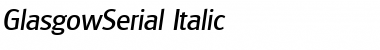 GlasgowSerial Italic