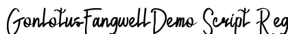 GonlotusFangwellDemo Script Regular Font Preview