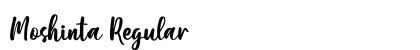 Moshinta Regular Font Preview