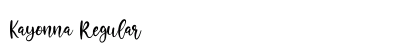 Kayonna Regular Font Preview