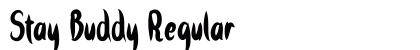 Stay Buddy Regular Font Preview