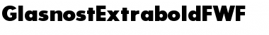 GlasnostExtraboldFWF Regular Font