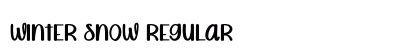 Winter Snow Regular Font Preview