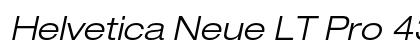 Helvetica Neue LT Pro 43 Light Extended Oblique font free download