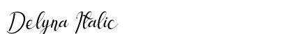 Delyna Italic preview Delyna Italic preview