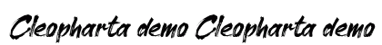 Cleopharta demo Cleopharta demo Font Preview