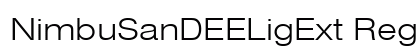 NimbuSanDEELigExt Regular Font Preview