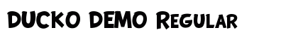 DUCKO DEMO Regular Font Preview