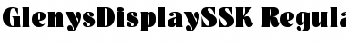 GlenysDisplaySSK Regular Font