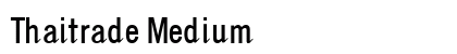 Thaitrade Medium Font Preview